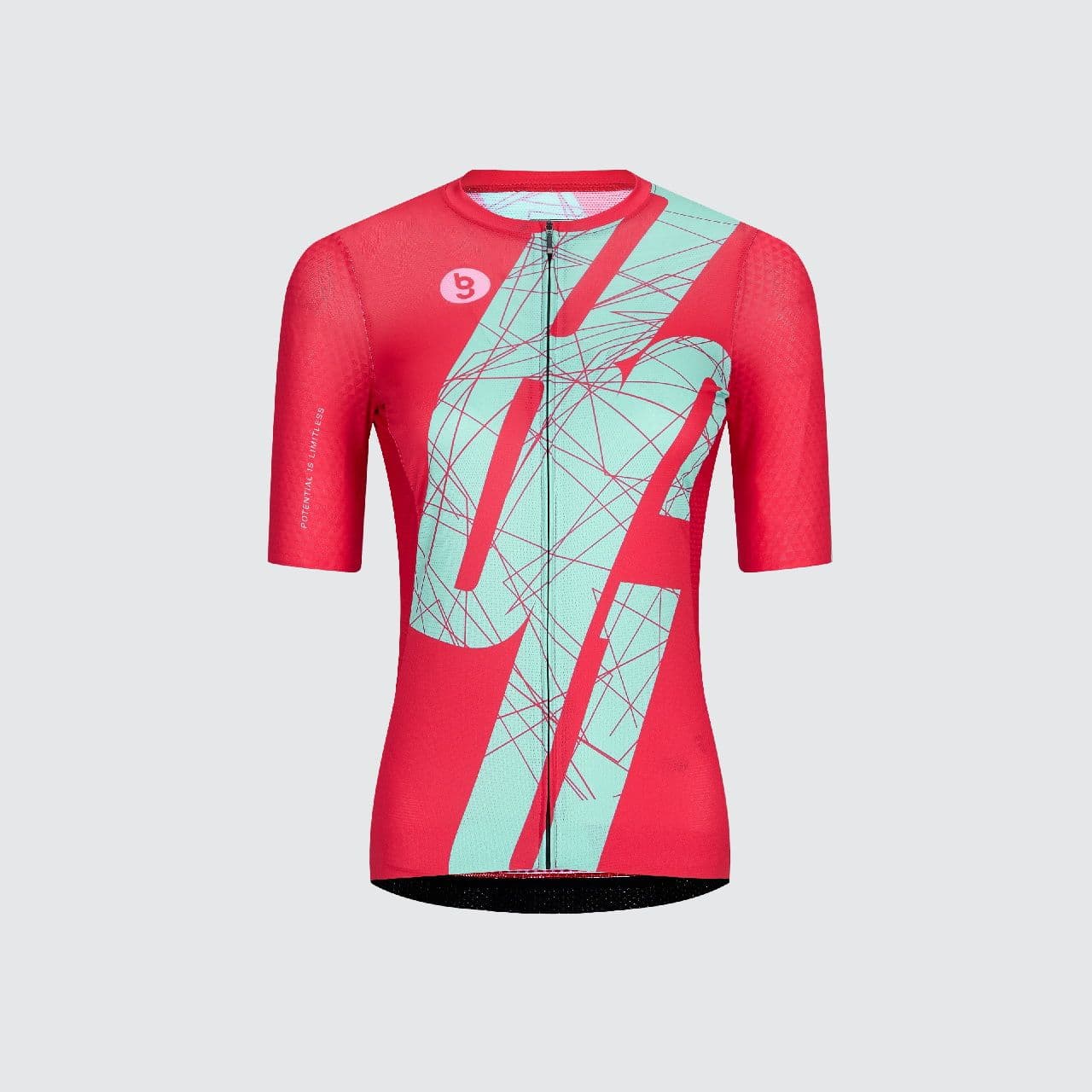 Pinnacle Pillar Women's Short Sleeves Jersey Racing Red